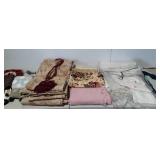 Textiles, pillows, draperies,  cotton throw,