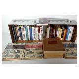 Books, novels, dictionary, biographies, colonial