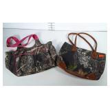 2 Camouflage purses. One is Virginia Tech and one