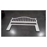 Bed. Queen or Full size, white color, two sets of