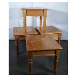 End tables, four matching side tables, all have