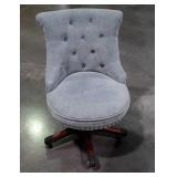 Office Desk Chair, upholstery button tuffed back,