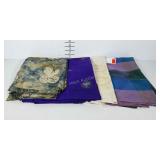 Textiles,  Thai silk scarves, embroidered scarf