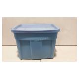 Rubbermaid Roughneck storage tote with lid, 18