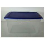 STERILITE 58 quart clear tote with lid.