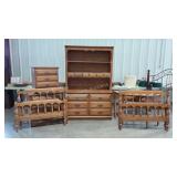 Young Hinkle Charter Oak bedroom set, two twin