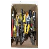 Small hand tools, chisels and snips mostly.