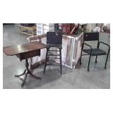 Misc. Furniture lot, wheeled chair okay, other