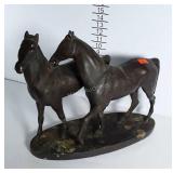 Large painted plaster Horse statue. Stands 15