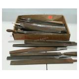 Flat full of files. Some with handles.