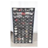 Montgomery Ward metal case hardware organizer,