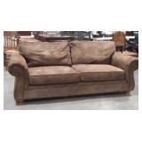 Broyhill Furniture, Brown Suede Sofa