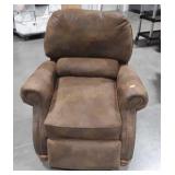 Broyhill Furniture, Brown Suede Recliner Chair.
