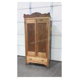 Antique Wardrobe, softwood, double doors,