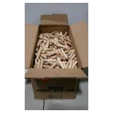 Box of wooden dowels. 1/2" × 4" & 3".