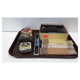 3 measuring tapes 25 ft and 16 foot, a small