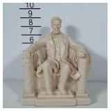 Lincoln Memorial figure. 8 inches tall. Made of a