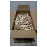 Box of wooden dowels. 1/2" × 4" & 3".