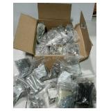 Box with lots of bags of various size screws and