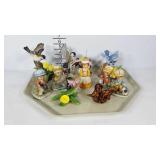 Porcelain figurines, including two by Lenox, art