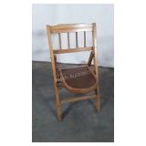 Early Childs Folding Chair, wood constructed