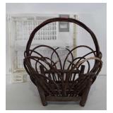 Munchkin baby gate and a twig basket (breaks)