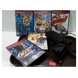 5 PlayStation 2 games and multi-tap USB camera