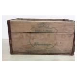 CANADA DRY beverage crate with metal strapping.