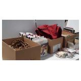 Crafting Supplies. Books, wreath, string,