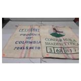 Coffee bean burlap bags, good color and graphics,