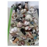 Huge lot of cat and dog figurines. Some are older