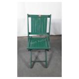 Painted Folding Wooden Chair in nice condition