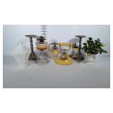 Seashell rose bouquet,  rotary dial phone, oil