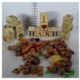 Large wooden blocks from Wolf Creek plus several