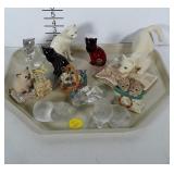 Lenox cat figurines.