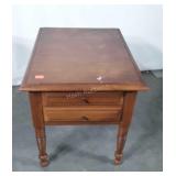 Living Room End Table with deep Drawer,