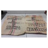 Coffee bean burlap bags, good color and graphics,