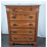 Pine 5 Drawer Chest of Drawers, some use as