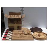 Assorted Game Lot, includes 2 Chess Boards, Tic