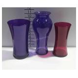 Purple Glass Vases