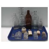 Medicine Bottles, some embossed, various Brands &