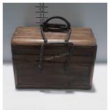 Bombay Company Latching Wooden Basket