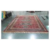 Ornt Room Rug, 93x130", deep red and like tone