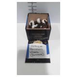 Antique Porcelain Furniture Wheels in Cigar Box