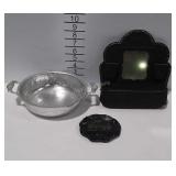 LOT: Match holder,  Comb Holder w/ Mirror, Wild