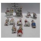 Ceramic Figurines, Pitchers, & Small Planter, all