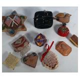Pin cushion collection. Several are Victorian.