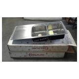 Two, new in box, ELKAY 48" stainless steel