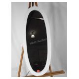 Chevelle style mirror on No Stand, white color