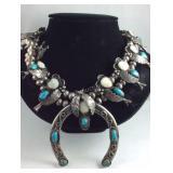 Sterling silver Vintage Navajo squash blossom